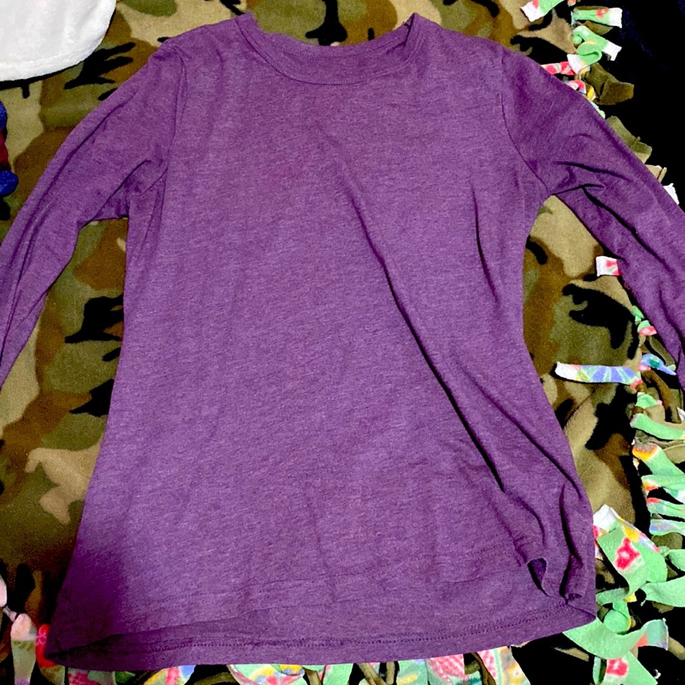 Purple, long sleeve t-shirt/dress shirt